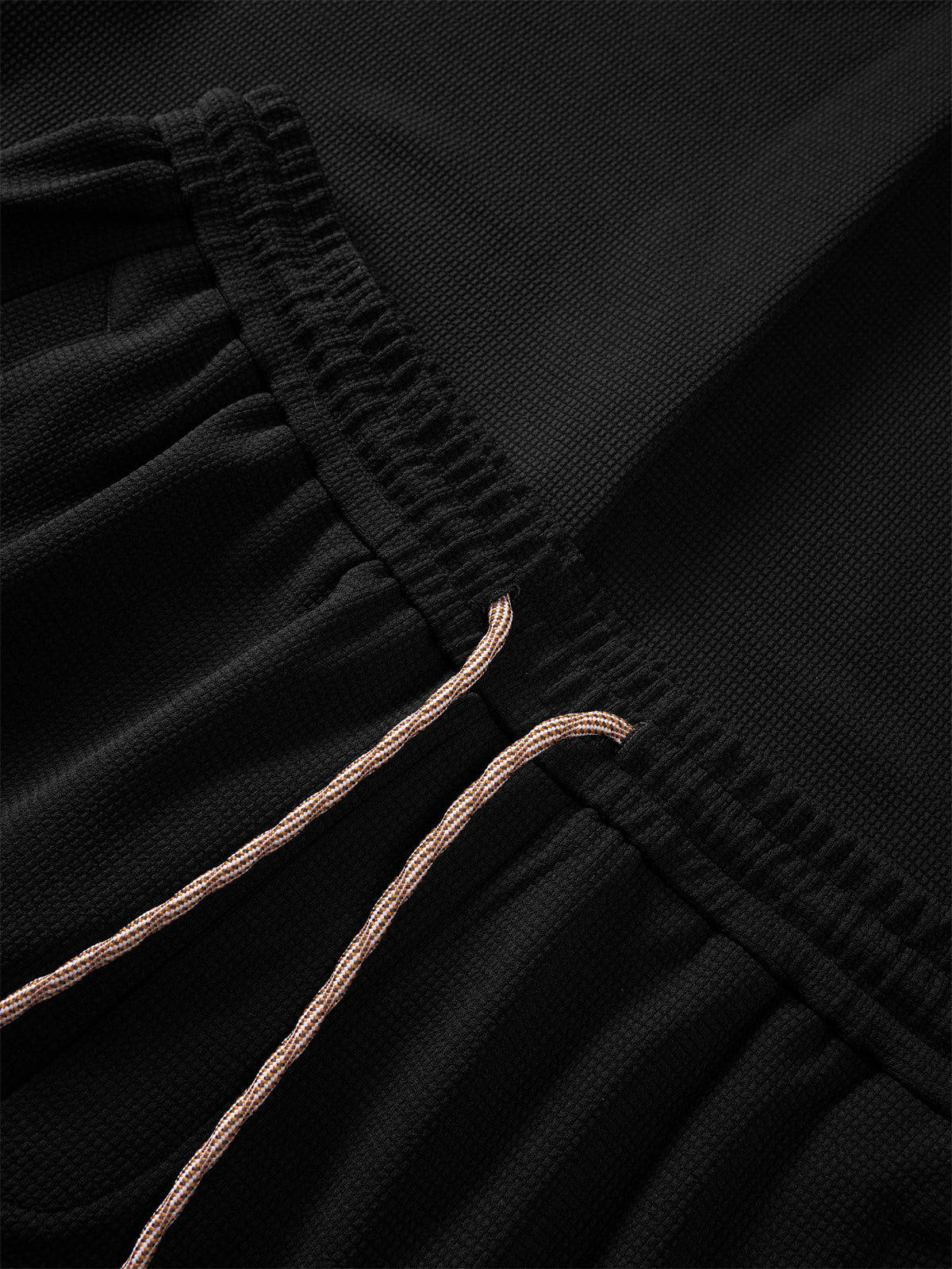 Men's Drawstring Waffle Jogger Pants