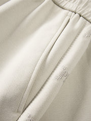 Men's Textured Jacquard Embroidered Shorts