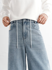 Men's Lyocell Wide-Leg Jeans