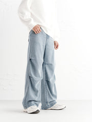 Men's Lyocell Wide-Leg Jeans