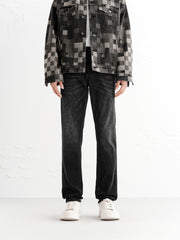 Men's Washed Slim-Fit Jeans