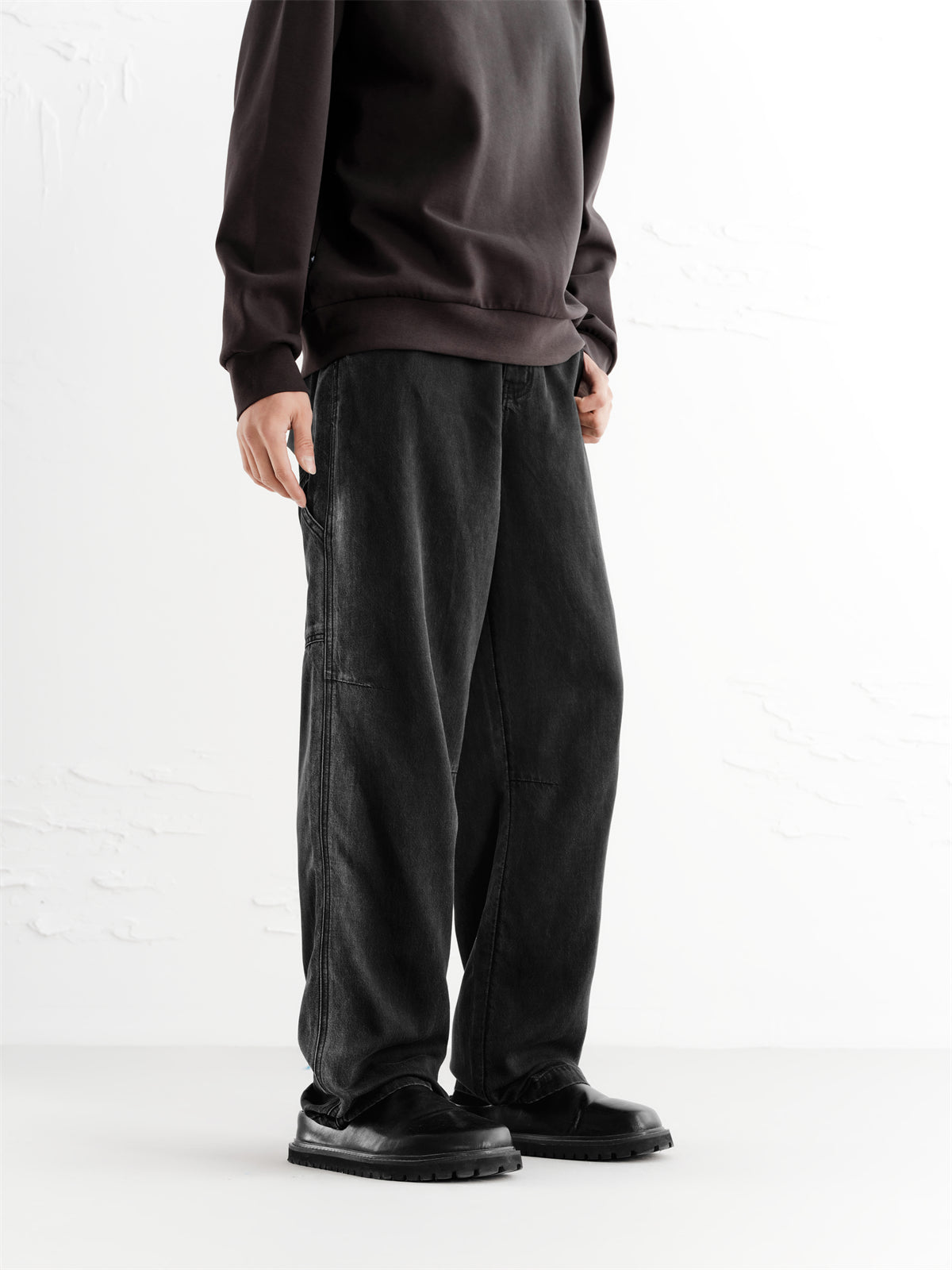 Men's Black Gradient Tencel Jeans