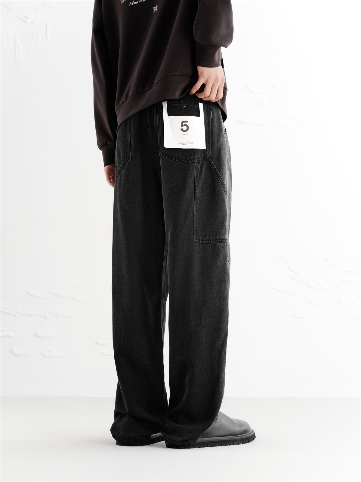 Men's Black Gradient Tencel Jeans