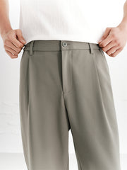 Men's High-Stretch Textured Tapered Pants