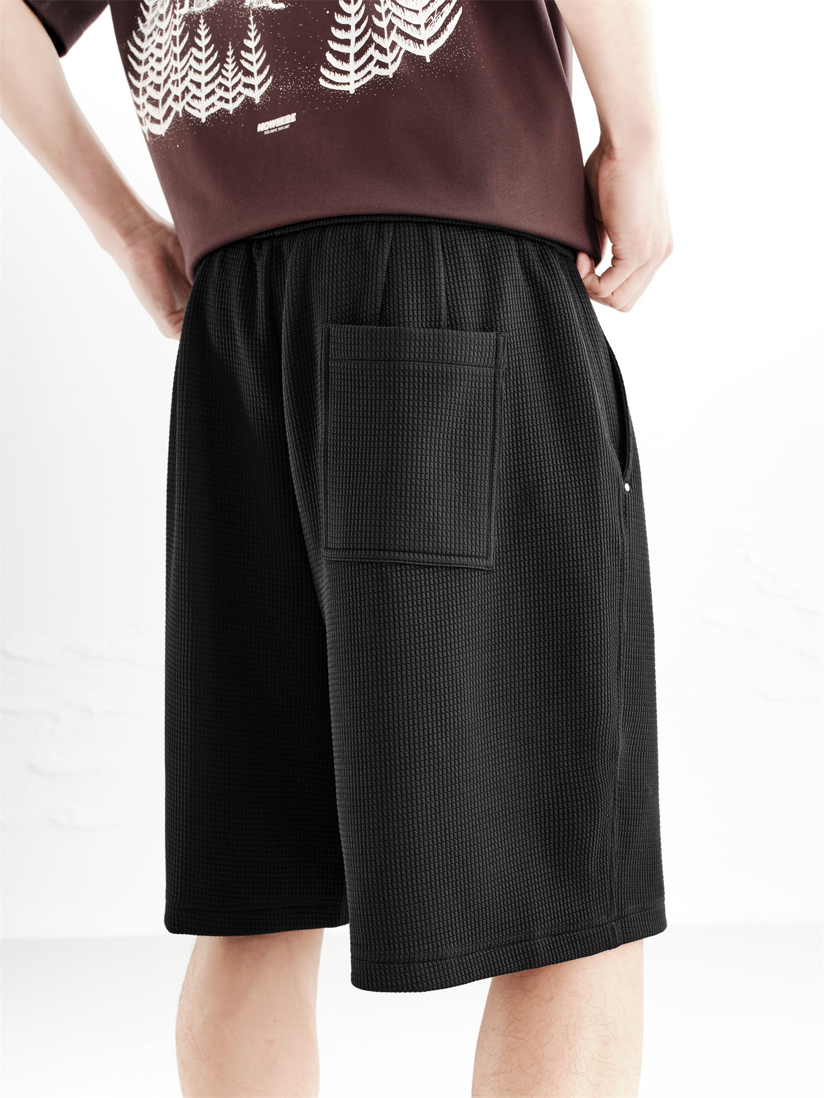 Men's Waffle-Textured Shorts