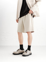 Men's Textured Jacquard Embroidered Shorts