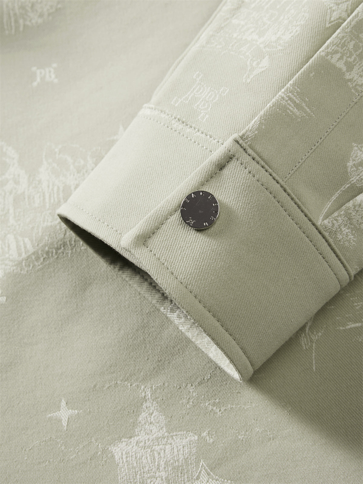 Men's Allover Jacquard Long-Sleeve Shirt