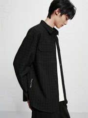 Men's Plaid Jacquard Shirt