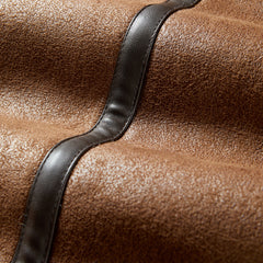 Women's PU Fleece Patchwork Jacket