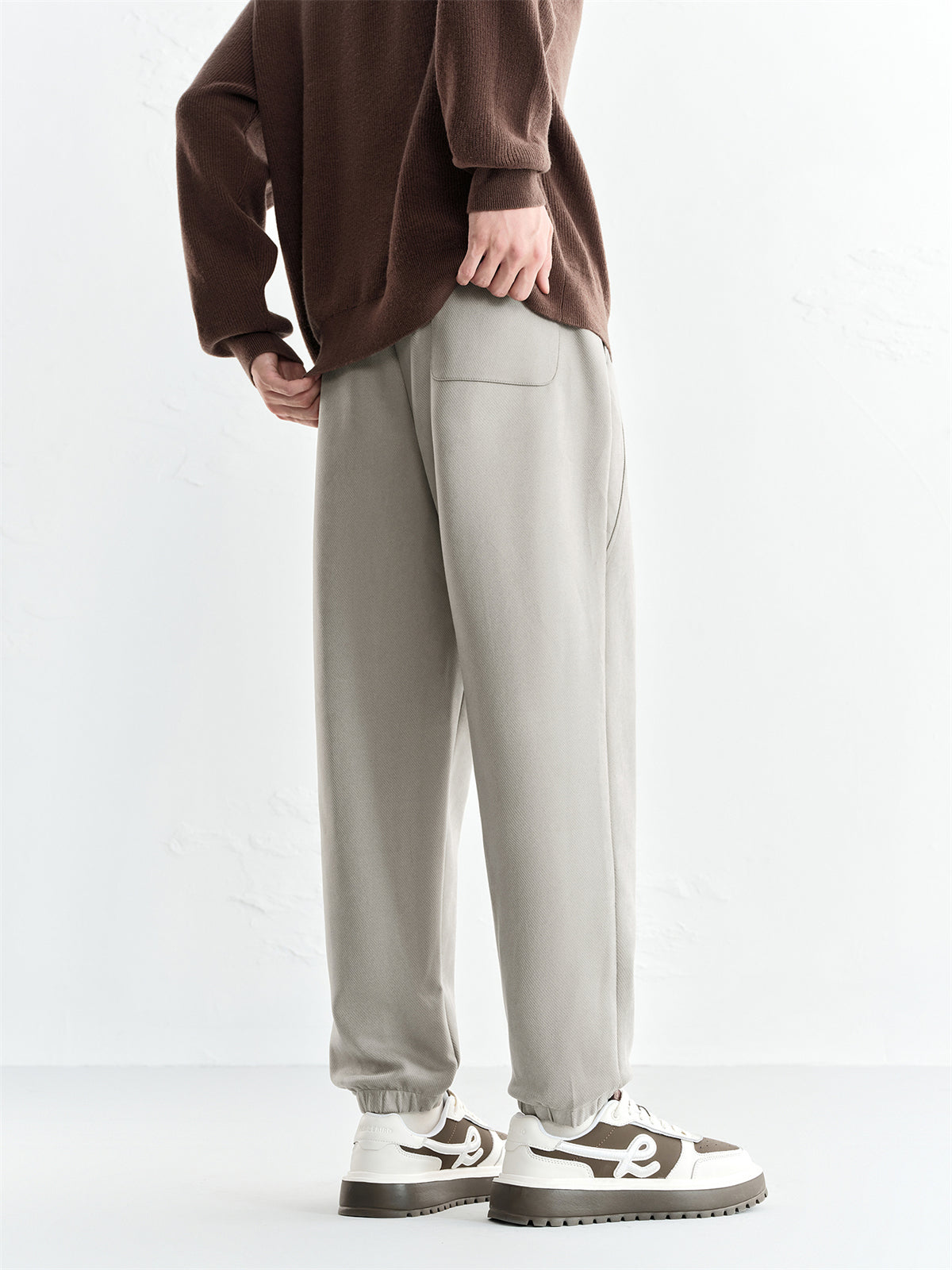 Men's Faux Suede Jogger Pants
