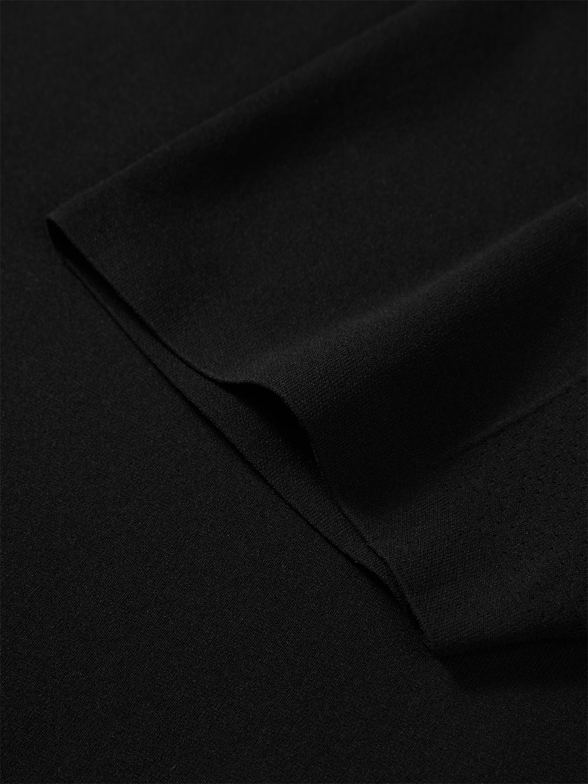 Men's Solid Knit Pullover with Logo Patch and Polo Collar