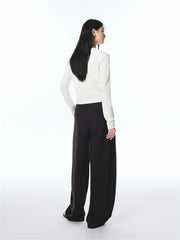 Women's Basic Seam-Detail Long-Sleeve T-Shirt