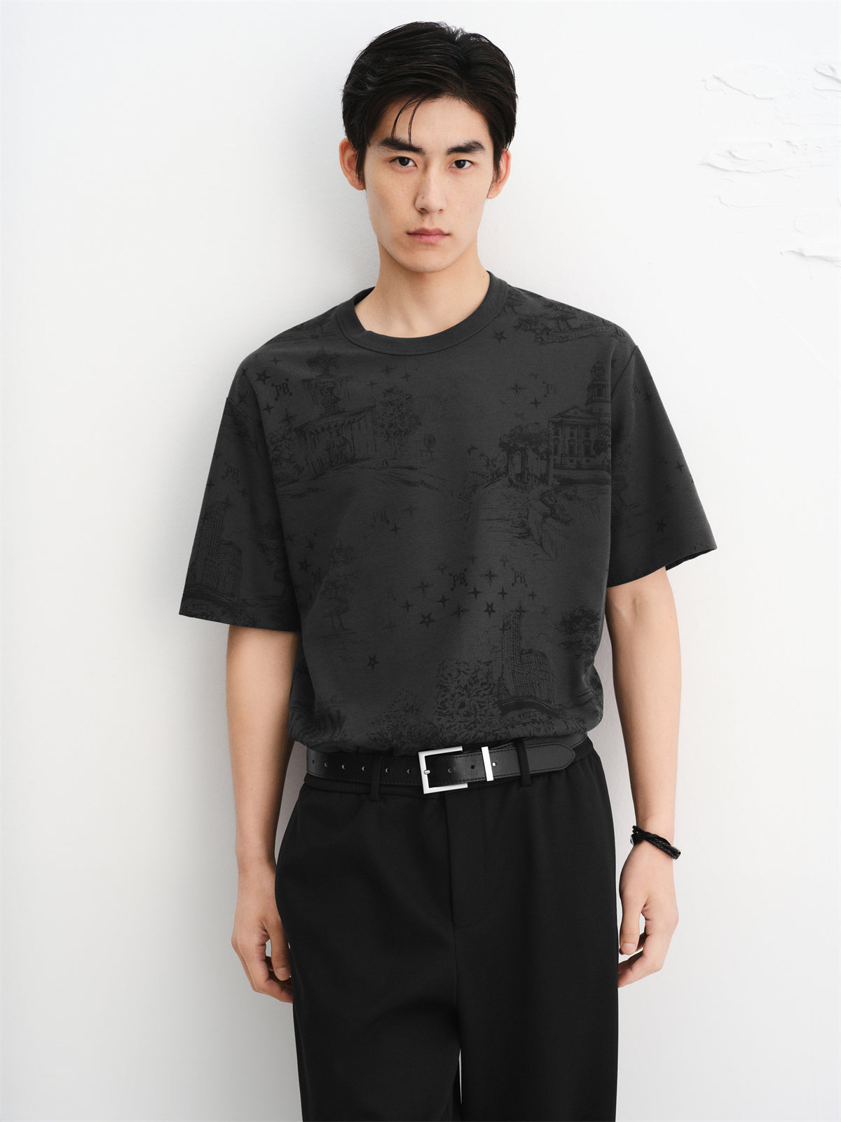 Men's Tonal Allover Print T-Shirt