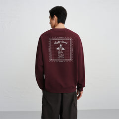 Men's Cotton Embroidered Graphic Sweatshirt
