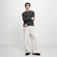 Men's Lurex Wool-Blend Textured Sweater