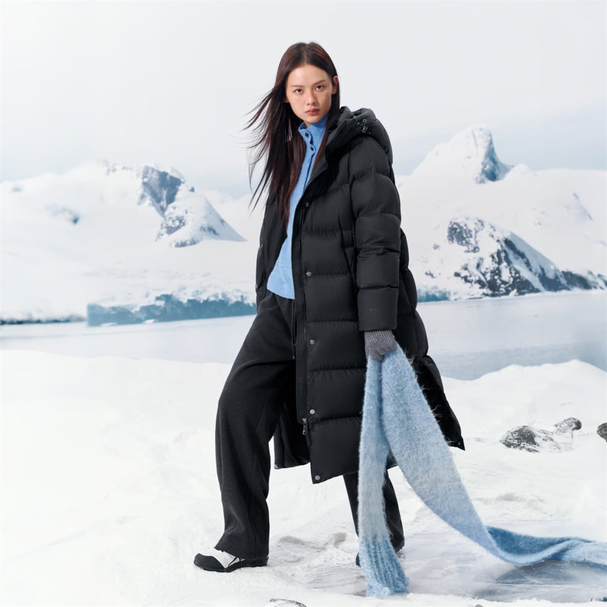 Women's Extra-Long Thermal Goose Down Coat