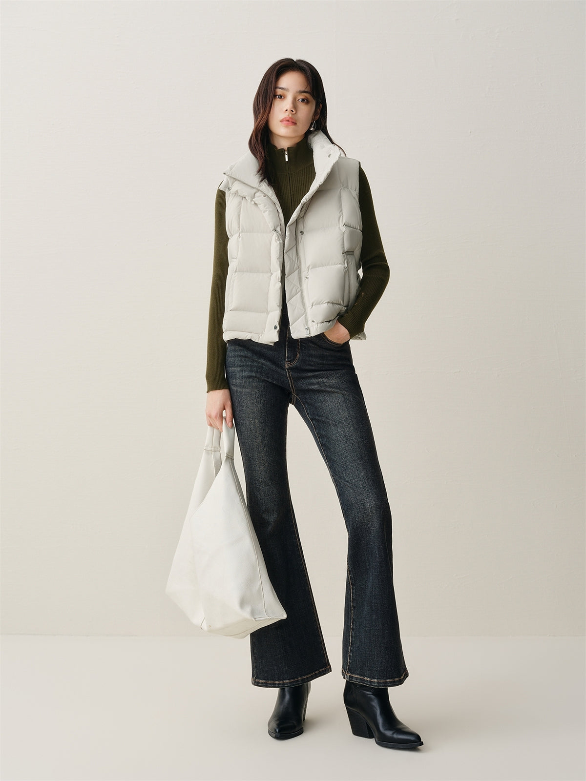 Women's Stand-Collar Down Vest