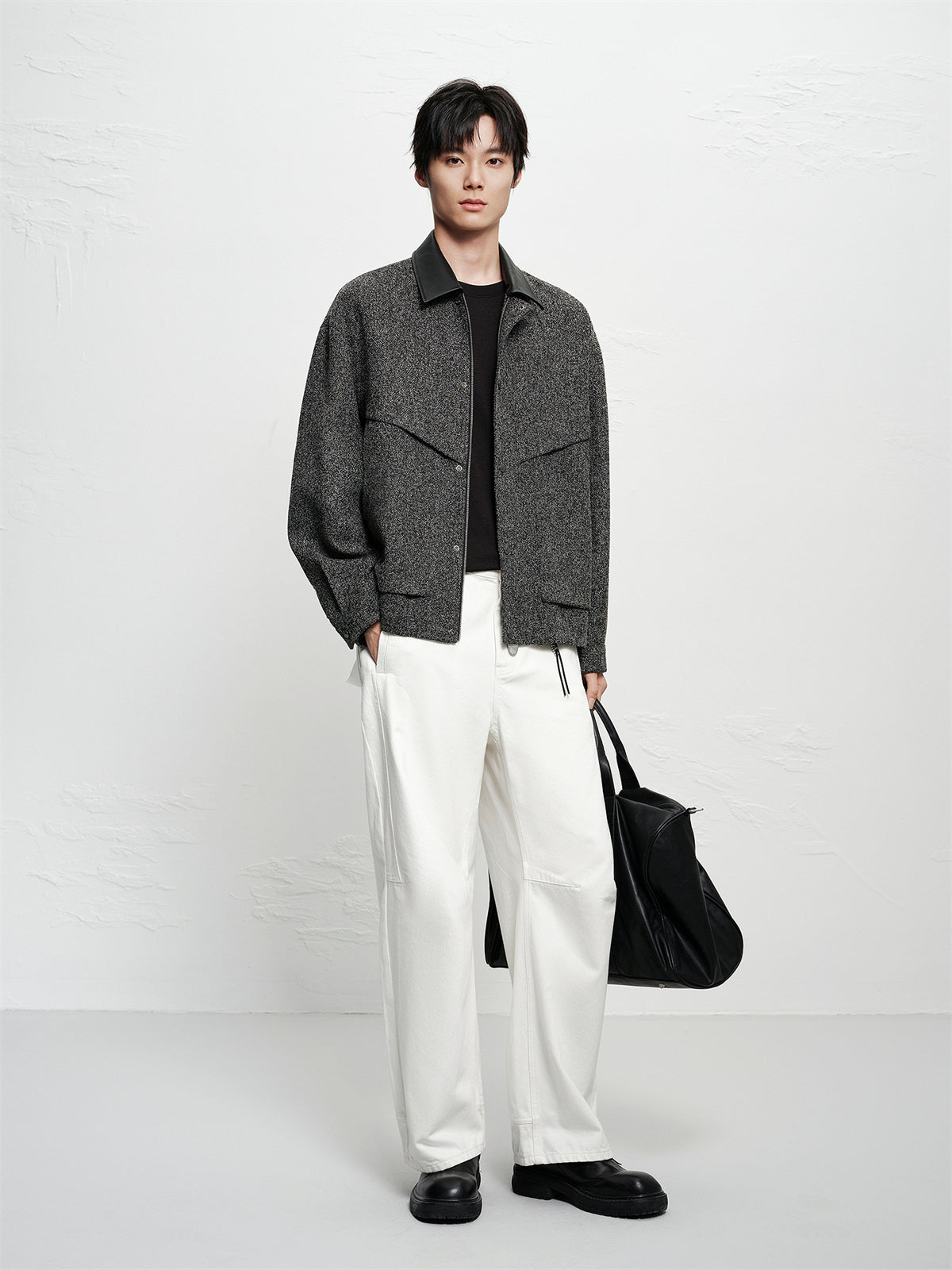 Men's Tweed-Texture Jacket