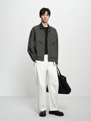 Men's Tweed-Texture Jacket