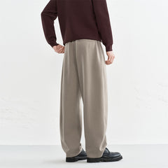 Men's Khaki Basic Tapered Pants
