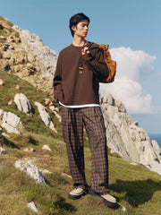 Men's Textured Waffle Knit Sweatshirt