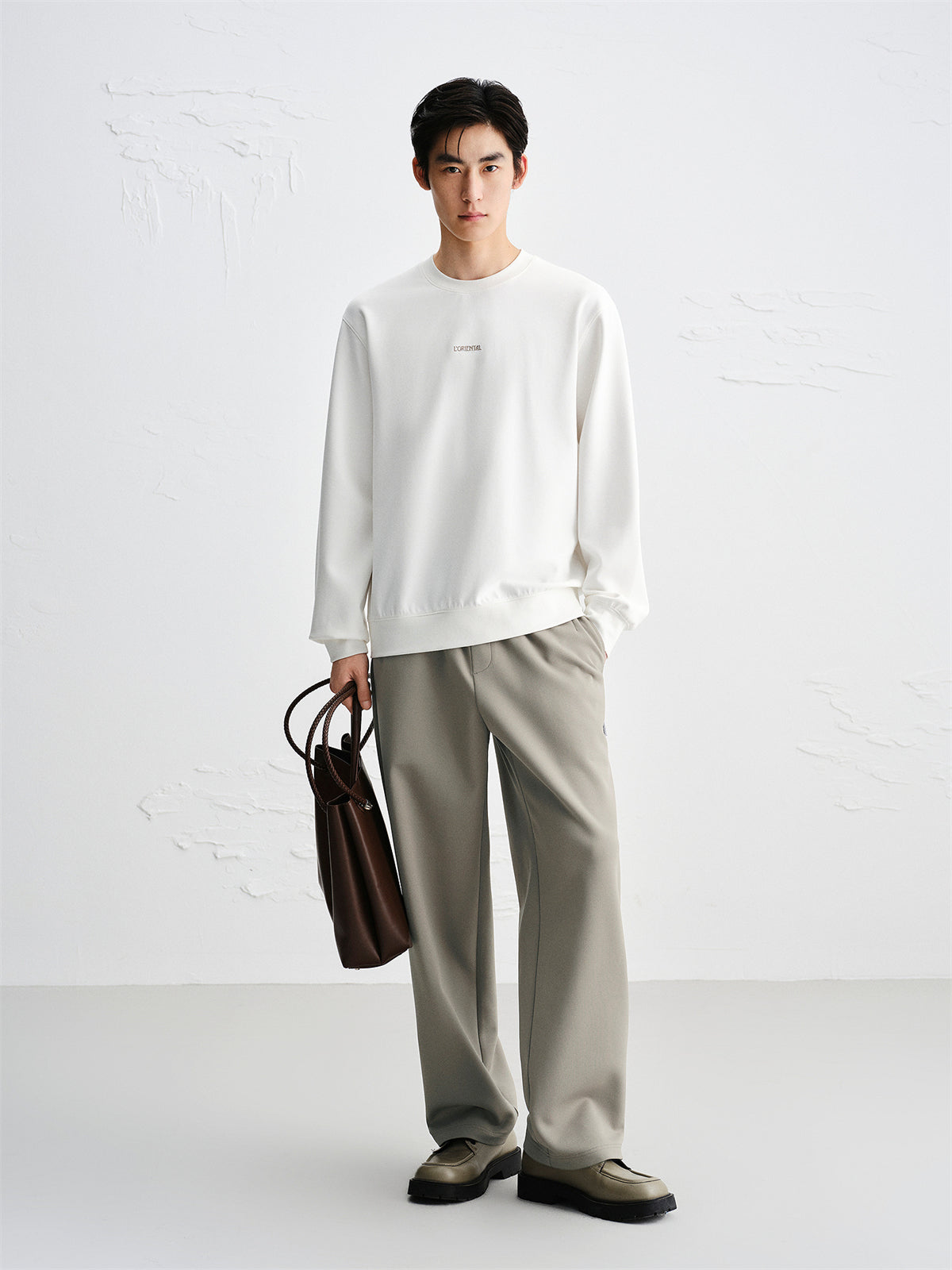 Men's Solid Straight-Leg Sweatpants