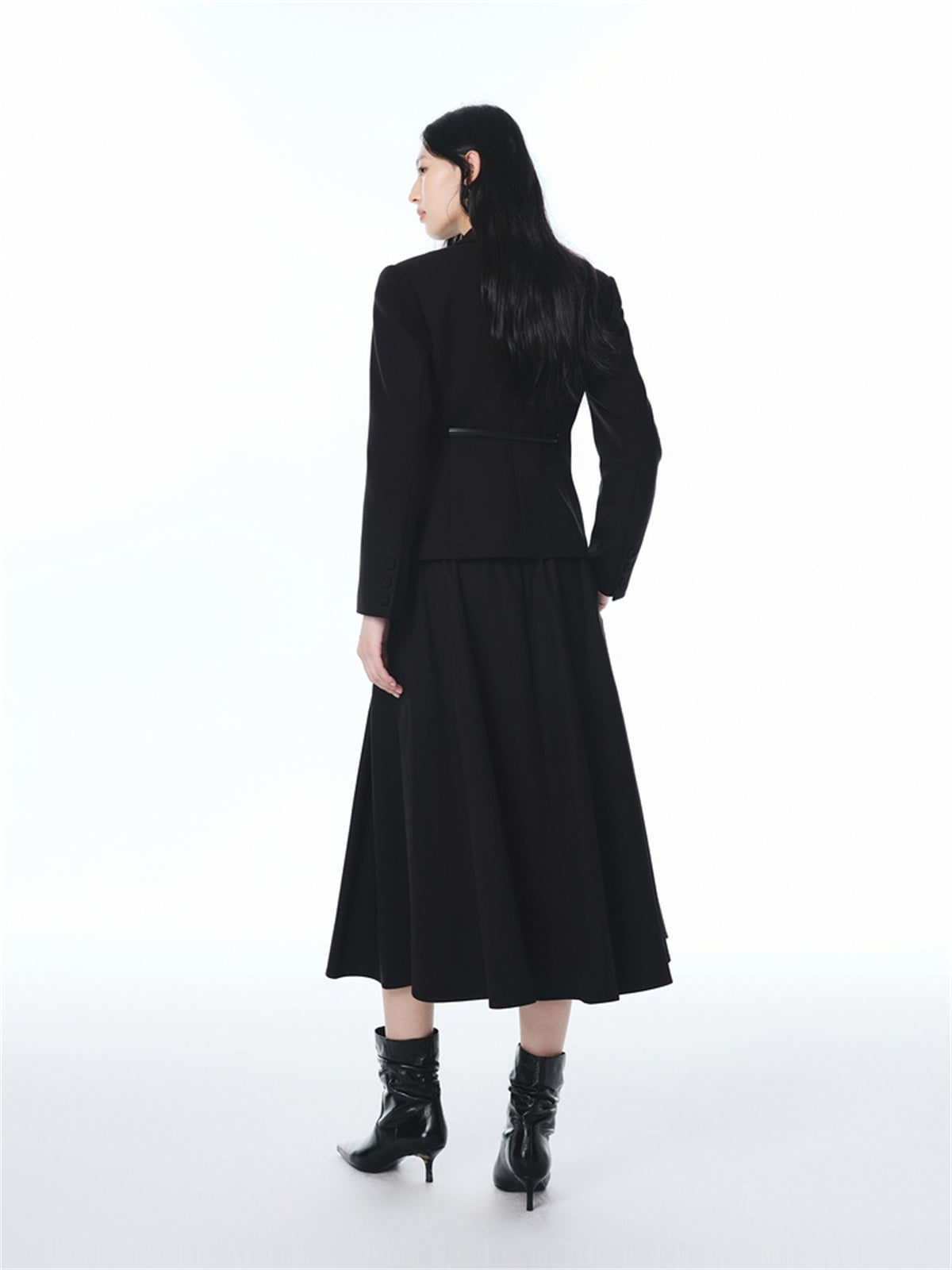 Women's Commuter Blazer with Detachable Belt