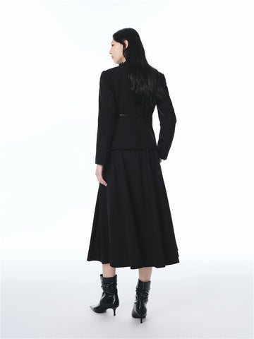 Women's Commuter Blazer with Detachable Belt