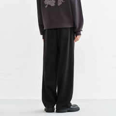 Men's Drawstring-Waist Straight Casual Pants