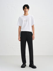 Men's 4-Way Stretch Black Casual Pants