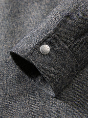 Men's Tweed-Inspired Overshirt