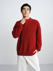 Men's Wool Henley Sweater