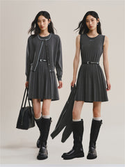 Women's Cardigan and Dress Two-Piece Set