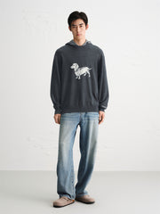 Men's Wool-Blend Jacquard Sweater