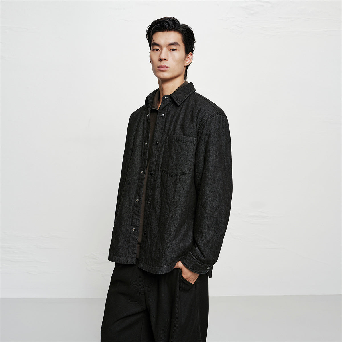 Men's Oversized Quilted Shirt