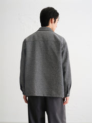 Men's Tweed-Inspired Overshirt