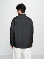Men's Relaxed Contrast-Stitch Shirt