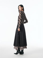 Women's Slim-Fit Lightweight Check Top