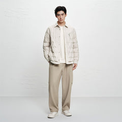Men's Lightweight Goose Down Shirt Jacket