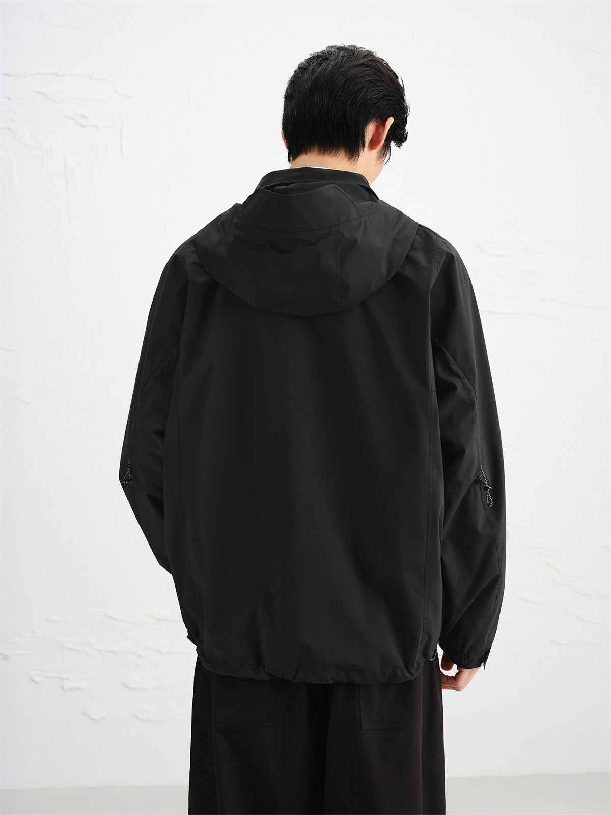 Men's Drawstring Outdoor Hooded Jacket
