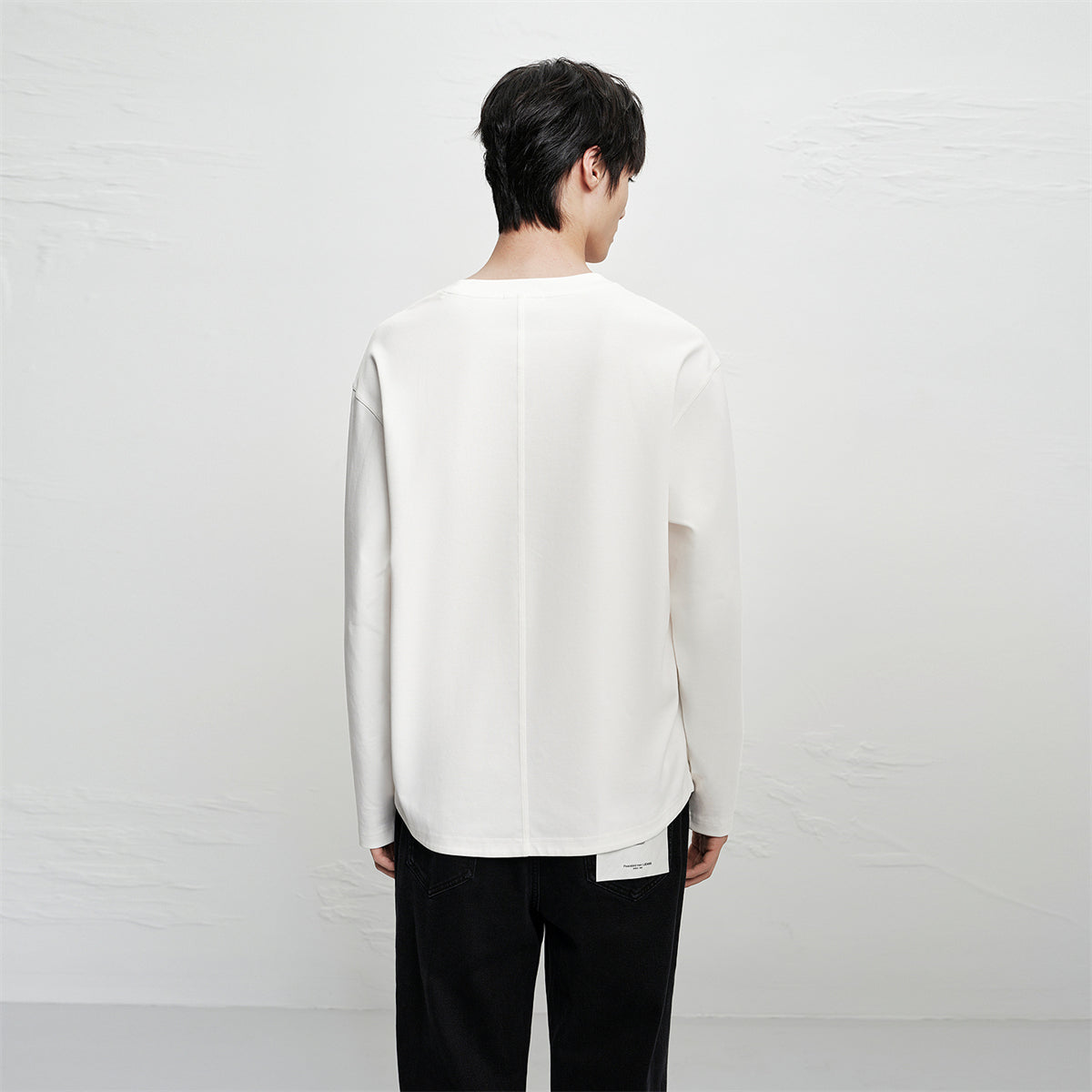 Men's Basic Cotton Long-Sleeve T-Shirt