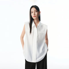 Women's Sleeveless Acetate Shirt