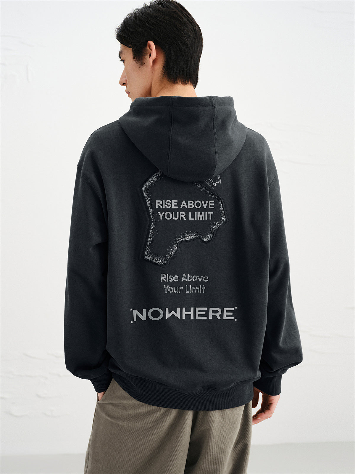 Men's Printed and Embroidered Hoodie