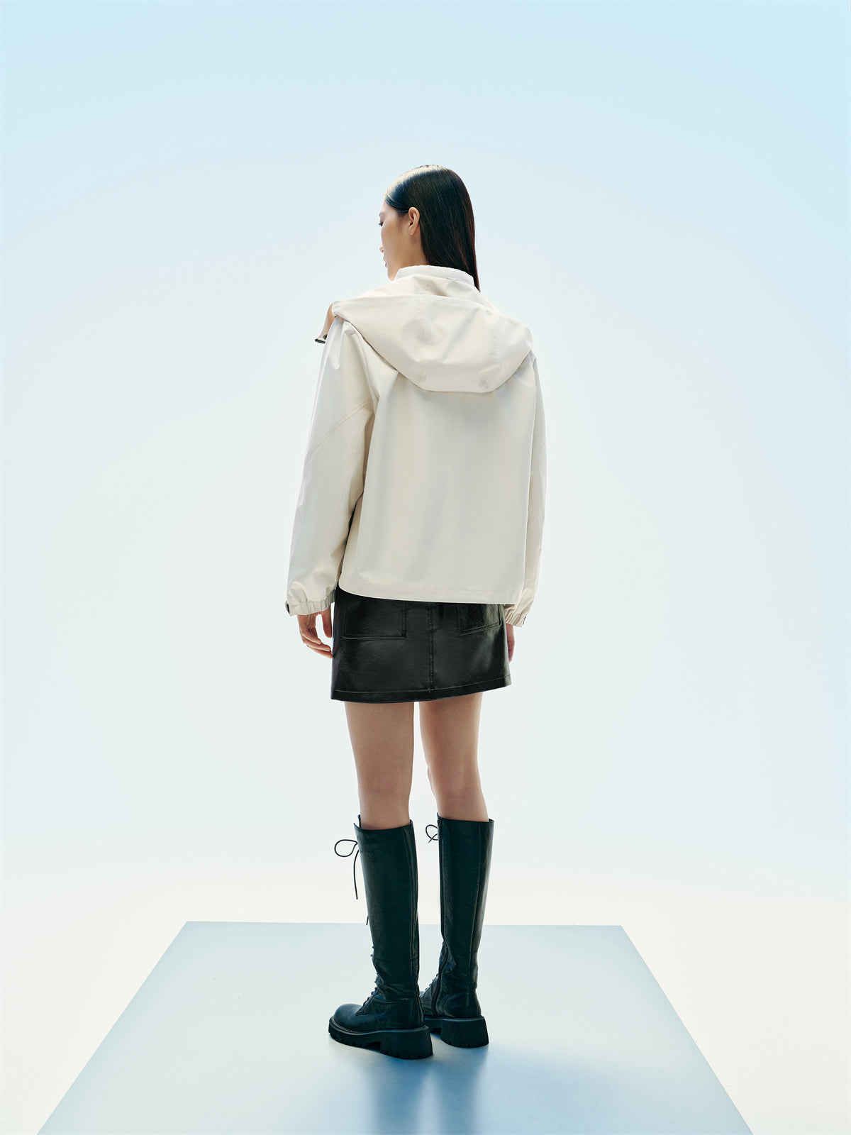 Women's Oversized Outdoor Jacket with Contrast Details