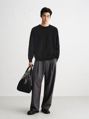 Men's Allover Jacquard Textured Knit Sweater