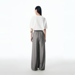 Women's Drawstring-Waist Straight-Leg Pants