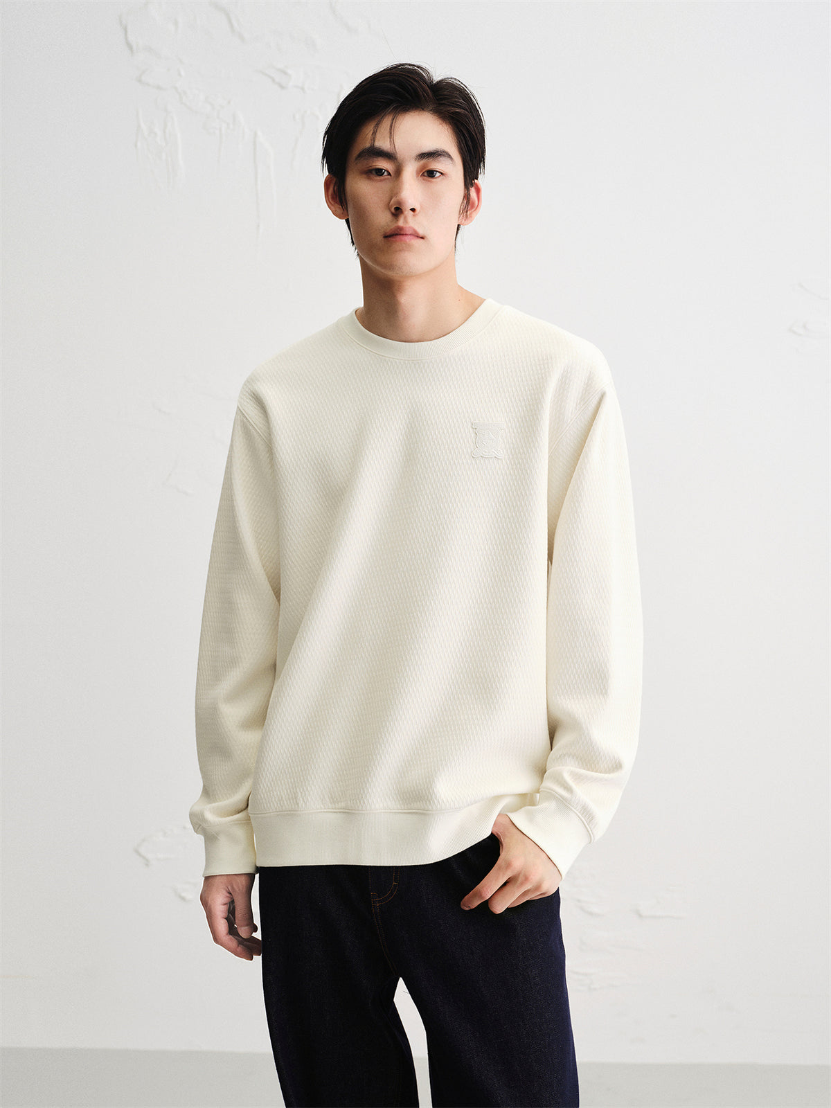 Men's Heavyweight Jacquard Sweatshirt