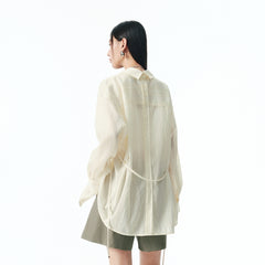 Women's Deconstructed Textured Shirt