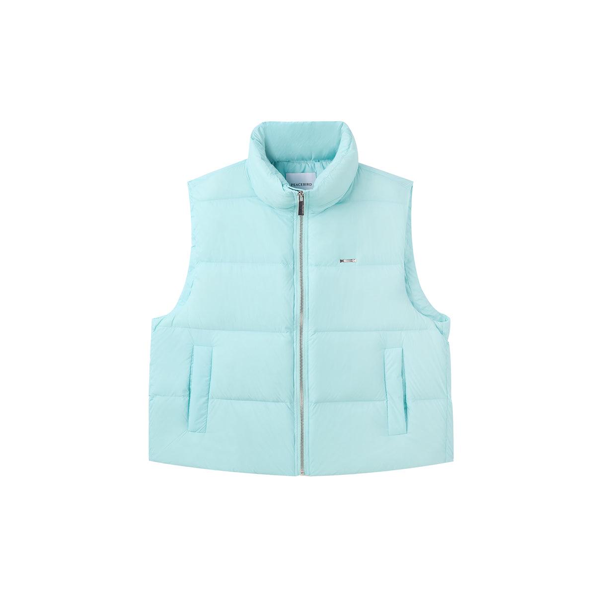 Women's Lake Blue Quilted Down Vest