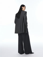 Women's Peaked Lapel Double-Breasted Blazer